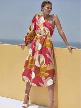 rebecca vallance carline one shoulder dress Carline One Shoulder Dress by Rebecca Vallance for Rent